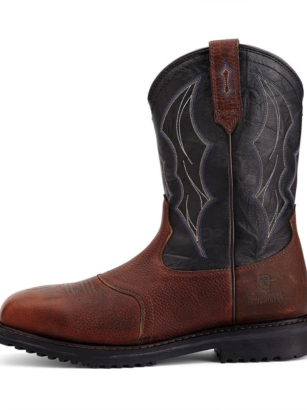 Ariat Men's Oiled Brown BlackRigTek Waterproof Composite Toe Work Boots Size 7.5